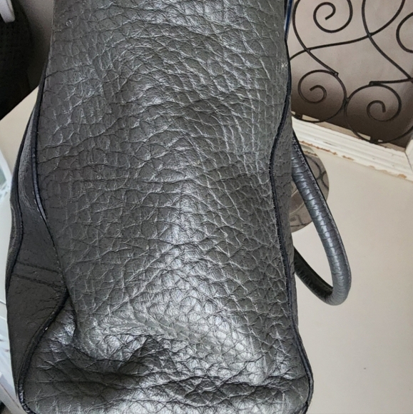 COPY - Coach Legacy Elegant Gray Leather Tote Bag with Pink Accents - Picture 5 of 10